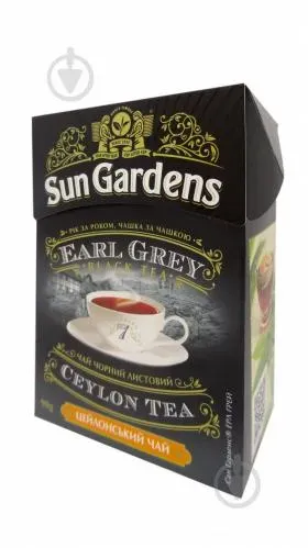 Чай Sun-Gardens OPA Earl Grey чорний к/уп 90г А*, 90г