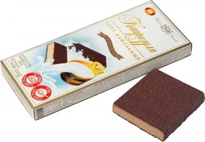 Торт вафельний Бисквит-шоколад Капризуля Молоко 220г