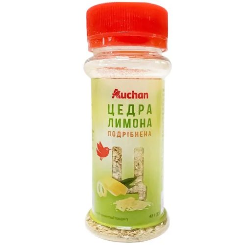 Цедра лимона Auchan в баночці 45г