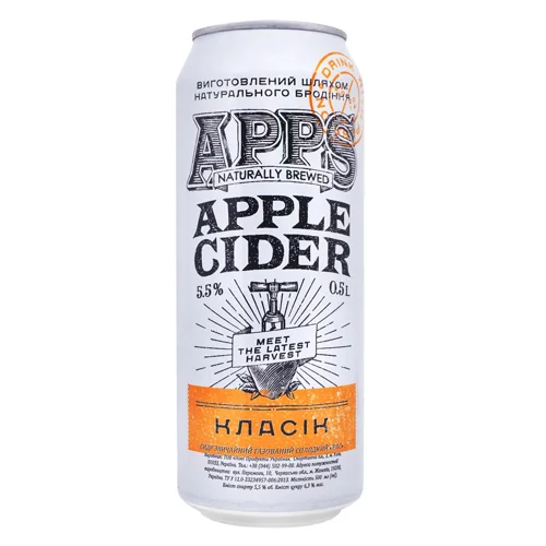 Сидр 0.5л 5-6.9% Apps Apple Класік ж/б