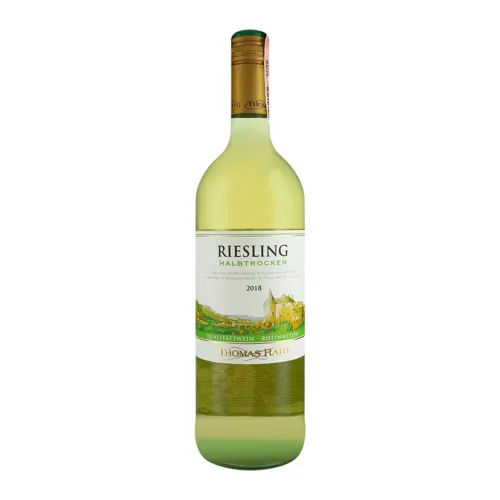 Вино 1л 12% біле напівсухе Riesling Halbtrocken Thomas Rath пл