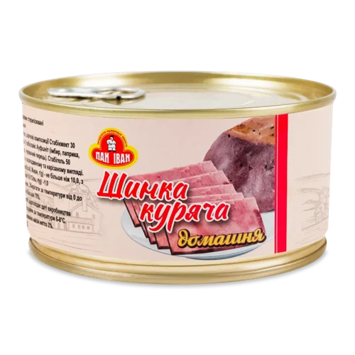 Шинка Куряча Домашня Пан Іван, Залізна Банка, 325г