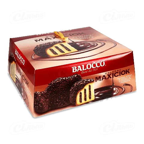 Кекс Balocco Colombа з начинкою з чорного шоколаду, 750г
