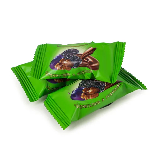 Цукерки Глазуровані Чорнослив З Горіхом В/ґ, 1 кг