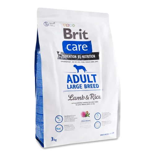 Корм сухий для дорослих собак Lamb&Rice Large Care, в/ґ, м/у 3кг