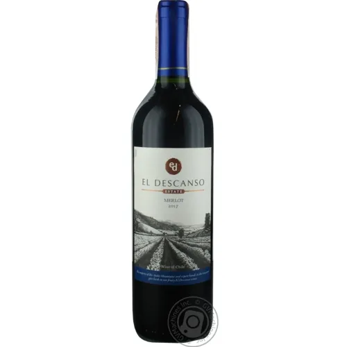 Вино El Descanso Merlot червоне сухе 13,5% 0,75л
