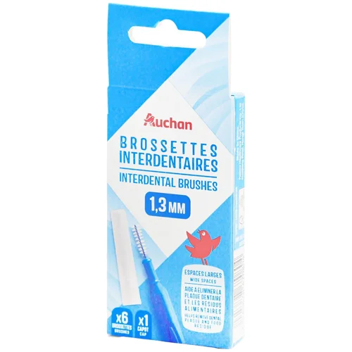 Щітки міжзубні Auchan 1,3мм 5шт