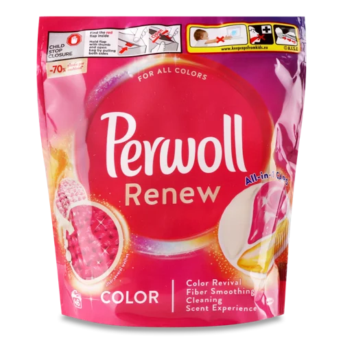 Засіб Для Прання Кольорових Речей В Капсулах Color Renew Perwoll 46х13.5г