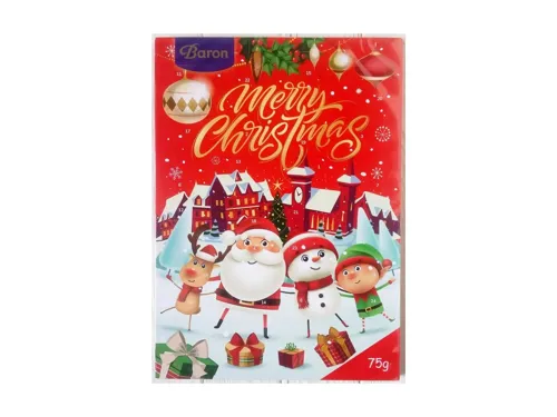 Шоколад фігурний Baron Новорічний календар, 75г