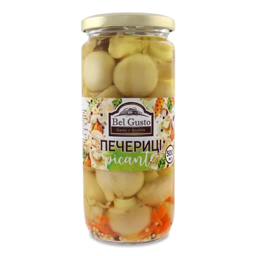 Шампіньйони Мариновані Цілі З Овочами В/ґ, С/б 500мл