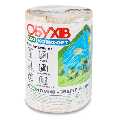 Паперовий Рушник Еко Комфорт Обухів, одношаровий, в/к, 1шт