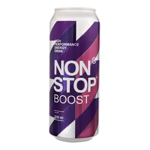 Напій енергетичний безалкогольний сильногазований Boost Non Stop 0.5л