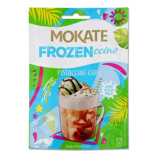 Кавовий Напій Розчинний Зі Смаком Фісташки Pistacchio Chill Frozenccino Mokate, д/п 25г