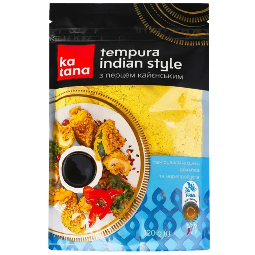 Суміш панірувальна Katana Tempura Indian Style без глютену 120г