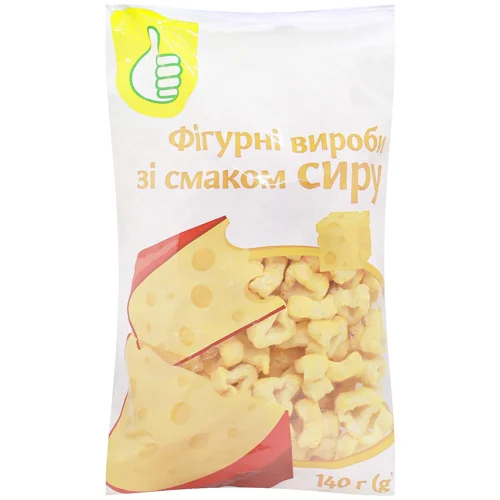 Фігурні вироби Auchan зі смаком сиру 140г