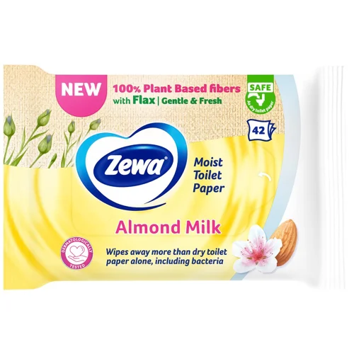 Туалетний папір вологий Zewa Almond Milk 42шт