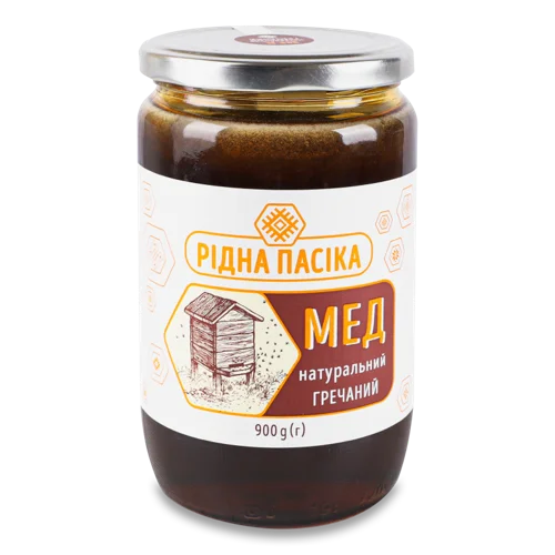 Мед Натуральний Гречаний, С/Б, 900г