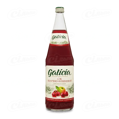 Сік Galicia яблучно-вишневий прямого віджиму, 1л