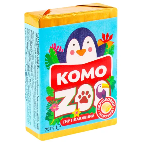 Сир плавлений Комо Zoo 40% 75г