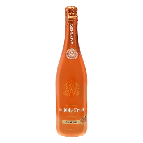 Напій винний «Абрикос» 0.75л 8% білий ігристий Bubble Fruit Artwinery