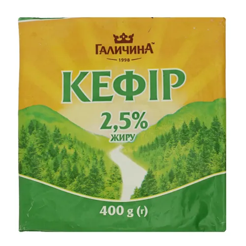 Кефір 2.5% Галичина м/у 400г