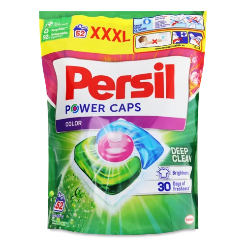 Миючий Засіб для Прання Кольорових Речей у Капсулах Persil Color Power Caps, 52х15г