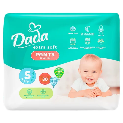 Підгузки-трусики Dada Extra Soft 5 12-17кг 30шт