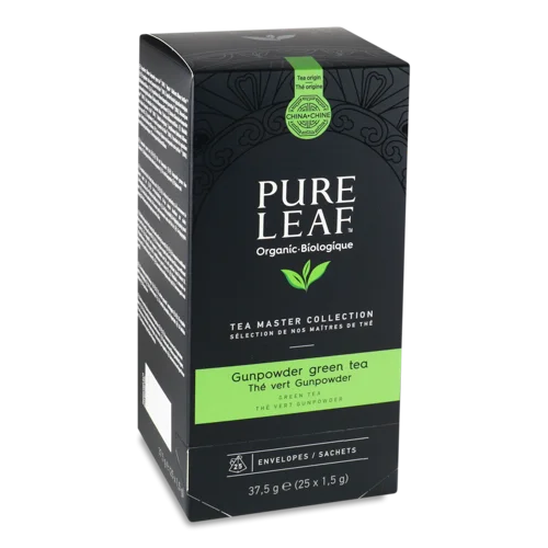 Зелений Чай Органічний Gunpowder, к/у 25 Пакетів по 1.5г