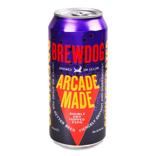Пиво Brew Dog Arcade Made світле нефільтроване з/б