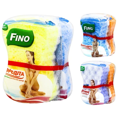 Губка банна Fino Афродіта масажна 1+1шт