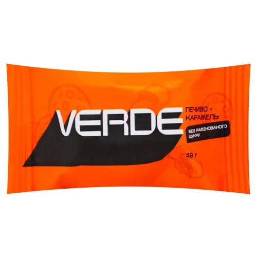 Цукерка Verde Печиво-карамель без цукру 19г