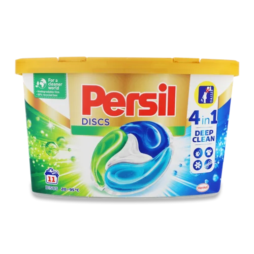 Засіб Миючий Для Прання Білих Та Світлих Речей В Капсулах 4в1 Deep Clean Percil, 11х25г