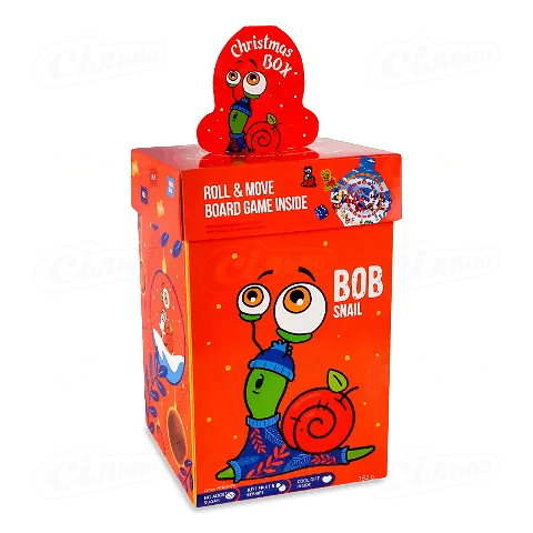 Набір цукерок Bob Snail Різдвяний бокс з іграшкою, 382г