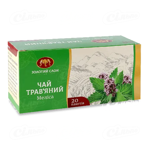 Чай трав’яний «Золотий Слон» «Меліса», 20*1г/уп