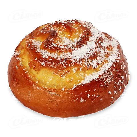 Булочка «Крафтяр» «Равлик» з лимонною начинкою, 100г