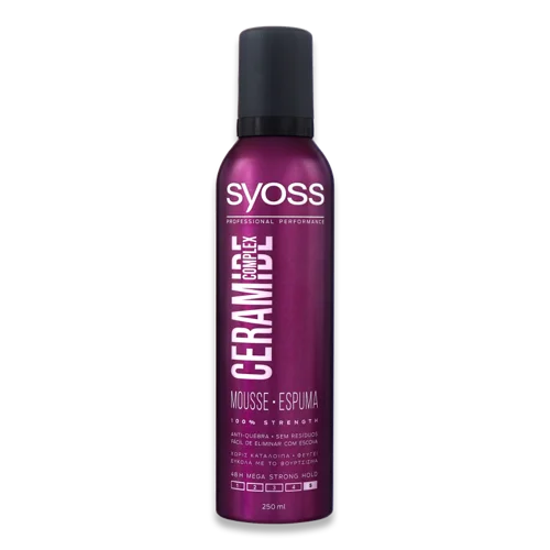 Мус для Волосся Мега Сильної Фіксації Ceramide Complex Syoss, 250мл