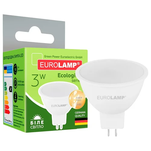 Лампа Eurolamp LED ЕКО D SMD MR16 3W 4000K GU5.3