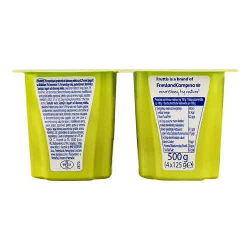 Продукт йогуртовий «Fruttis» Легкий 0.2% Чорниця/Лісові ягоди 4х125г