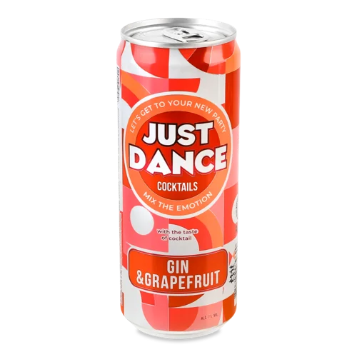 Слабоалкогольний Напій Gin&Grapefruit Cocktails, 7% газований, з/б 330мл