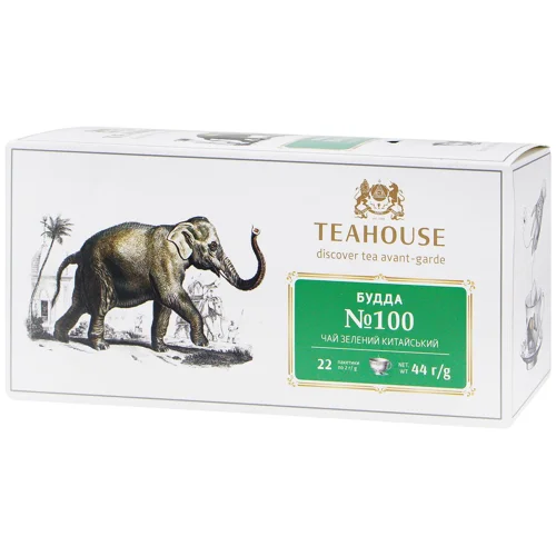 Чай зелений Teahouse Будда №100 22шт*2г