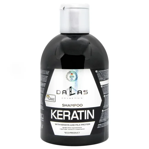 Шампунь для волосся Dallas Keratin з кератином і молочним протеїном 1л
