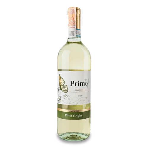 Вино Primo V Біле Сухе Pinot Grigio В/Ґ, 0.75л, 12%