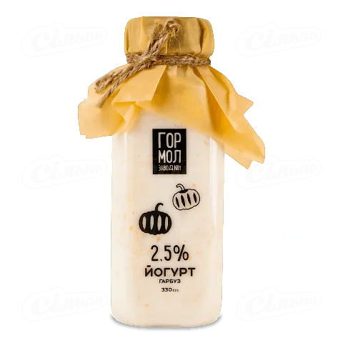 Йогурт «Гормолзавод №1» гарбузовий 2,5%, 330г