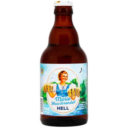 Пиво Schwarzbrau Marie Hausbrendel Hell світле фільтроване 4,8% 0,33л