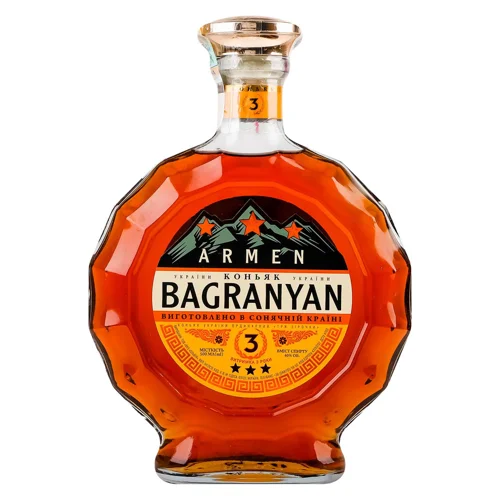 Коньяк Armen Bagranyan 3 роки 40% 0,5л