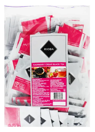 Чай чорний «RIOBA» з малиновими вершками 100 пакетів