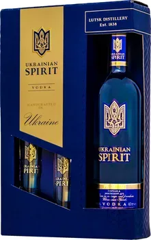 Водка Ukrainian Spirit Український дух 0.7 л 40% подарункова упаковка з рюмками