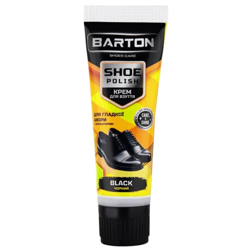 Крем для взуття Barton з аплікатором чорний 75мл