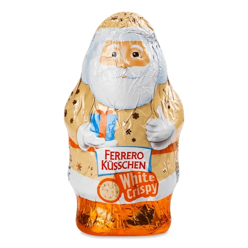 Фігурка Ferrero Kusschen Санта білий шоколад хрусткі кульки,72г