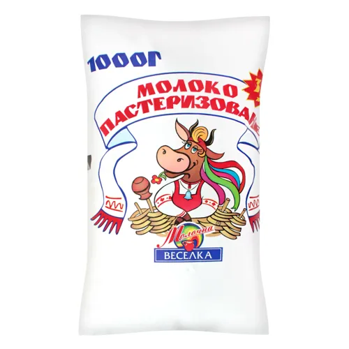 Молоко 3.2% пастеризоване Молочна веселка м/у 1000г